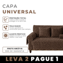 [Leve 2 e Pague 1] Capa Universal para Sofá 100% Algodão (Design Único!) + BRINDES: 2 Almofadas.